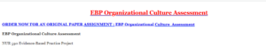 EBP Organizational Culture Assessment