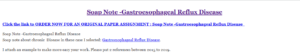 Soap Note -Gastroesophageal Reflux Disease