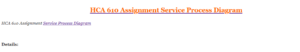 HCA 610 Assignment Service Process Diagram