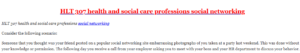 HLT 307 health and social care professions social networking