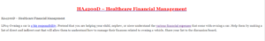 HA4200D – Healthcare Financial Management