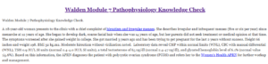 Walden Module 7 Pathophysiology Knowledge Check