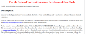 Florida National University Amazon Development Case Study