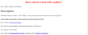 How well do I deal with conflict