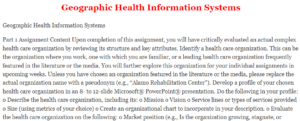 Geographic Health Information Systems