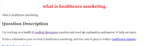 what is healthcare marketing